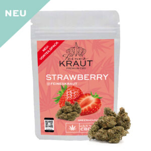Feines Kraut eU. | Premium CBD Strawberry Vorteilspack | Aromablüten | CBD Gras | CBD Weed
